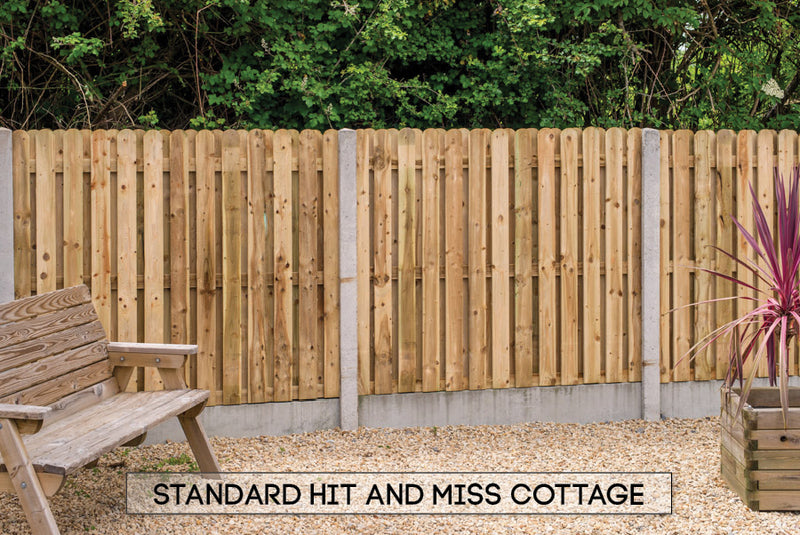 Timber Fence - Standard Hit & Miss Cottage