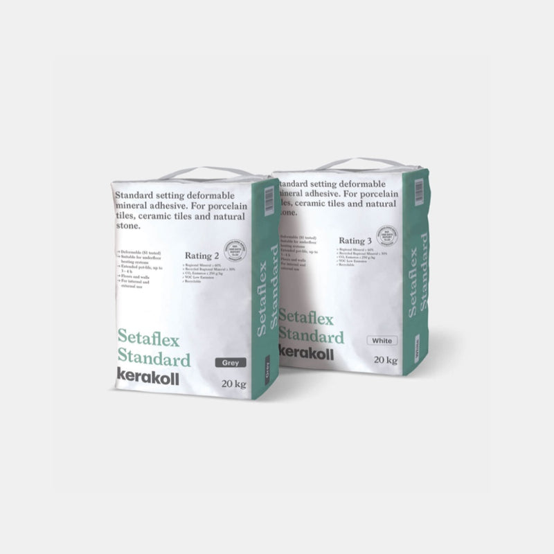Kerakoll Setaflex Standard Tile Adhesive - White 20kg