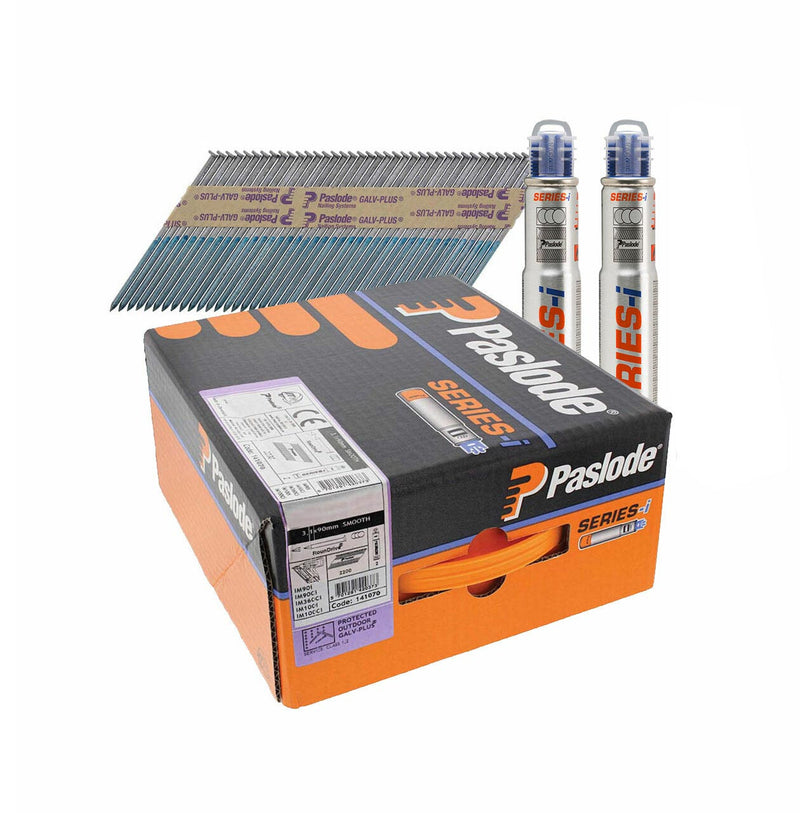 PASLODE IM360 NFP 3.1 x 63MM BRIGHT (3300 NAIL + 2 FUEL CELL)