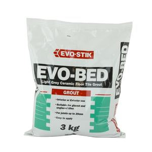 Evo-Stik Evobed Light Grey Grout 3KG