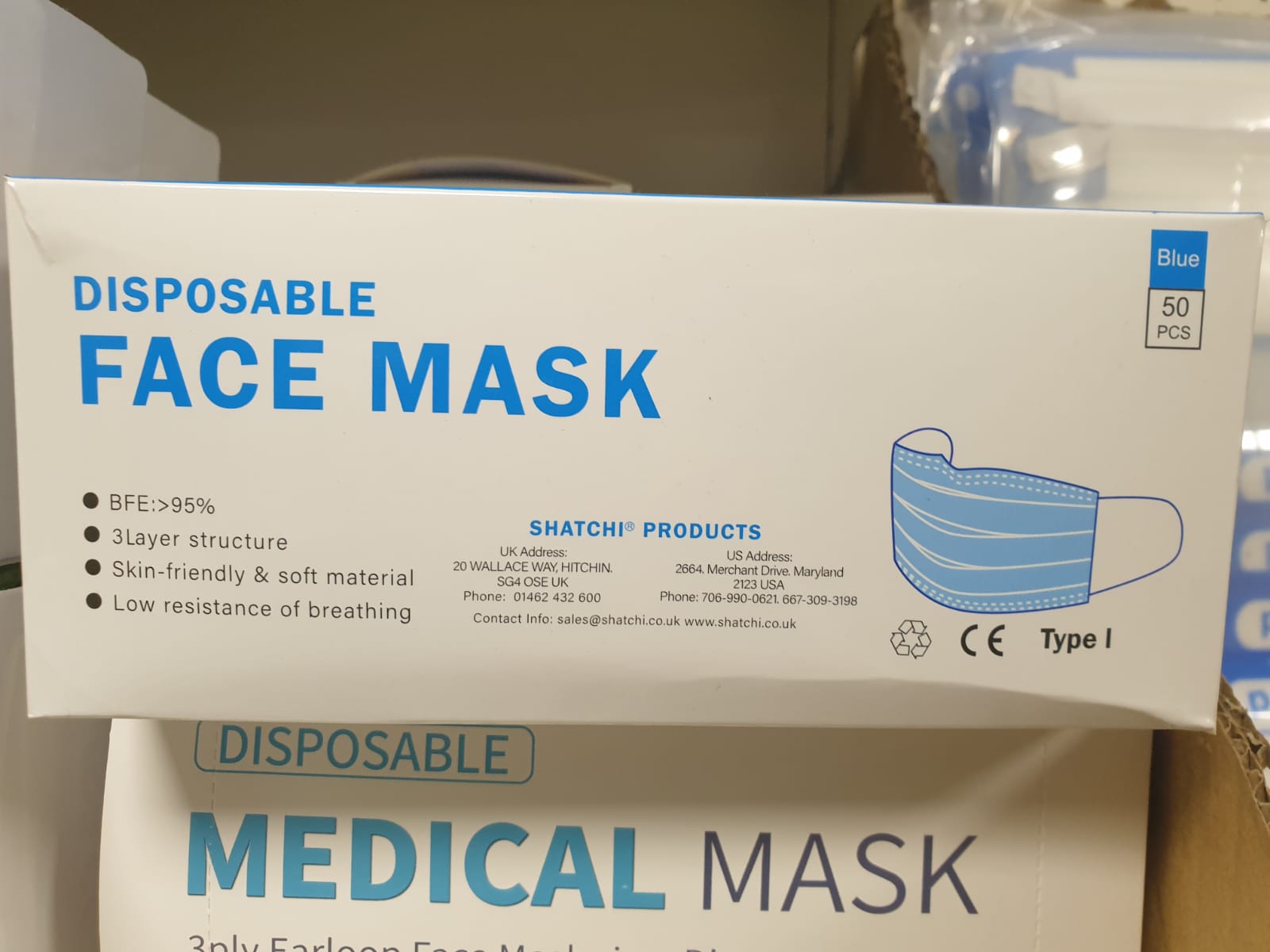 Single use Facemasks pack of 50 – Liffey Providers Tallaght